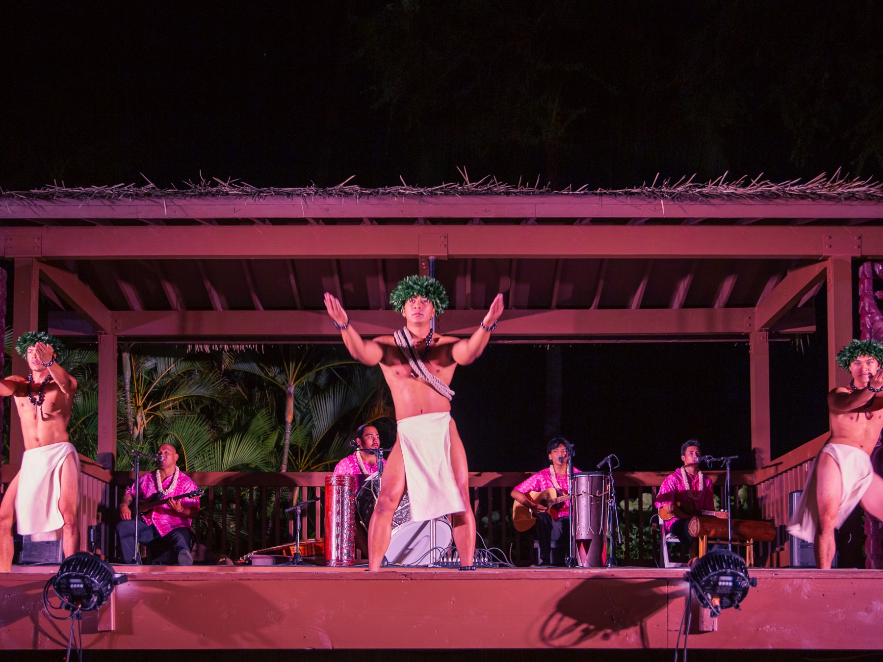a person standing on a stage