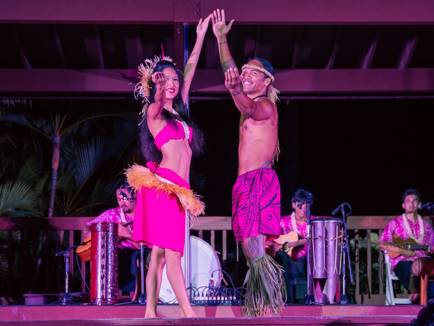 a girl standing on a stage